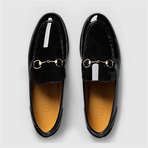 gucci patent leather loafers women